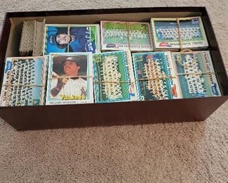 Hundreds of baseball cards for sale. 