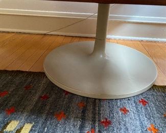 Jens Risom Coffee Table with Magazine rack, drawers and storage, with Cast Aluminum Base #4053  30w x 20h