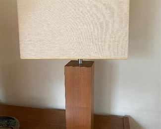Mid Century Wood Lamp