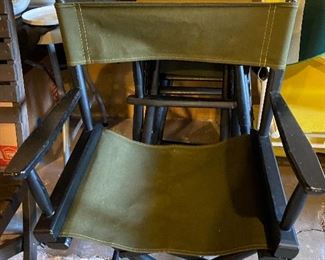 4, Vintage Gold Medal Directors chairs, we pulled them out of the box.