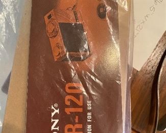 Sony ICR-120 Instruction for use