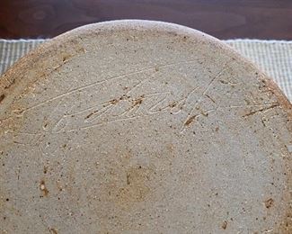 Signed Mid Century Pottery Covered Casserole