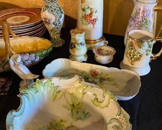 Theodore Haviland Limoge, Rosenthal, Haviland & Co., Antique Carl Tielsch CT Altwasser Silesia Germany Porcelain, 24K warranteed china