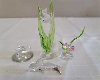 Miniature Glass Fish Figurines