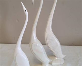Porcelain Bird Statues