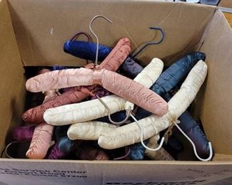Box of Silk Covered Clothes Hangers