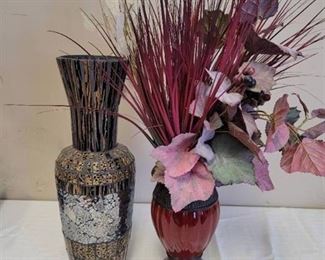 2 Vases w/ Contents