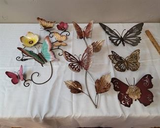 Metal Wall Hanging Butterflies