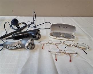Electric Shavers (Working) and Women's Reading Glasses