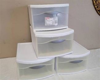4 Stackable Storage Drawers