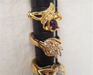 Costume Rings - (3) Size 7 and (1) Size 6