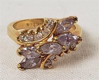 Size 6 1/2 Ring - Marked 18KT GE