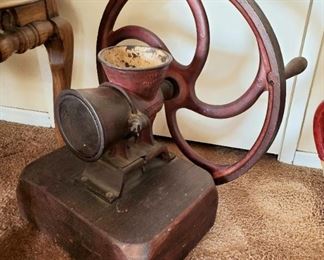 HUGE heavy antique Moctezuma coffee mill / grinder