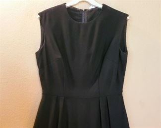 Vintage little black mini dress with ruffle hem