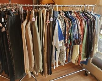 Men's vintage suits and shirts