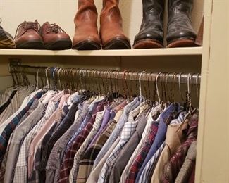 Men's clothing, shoes and boots