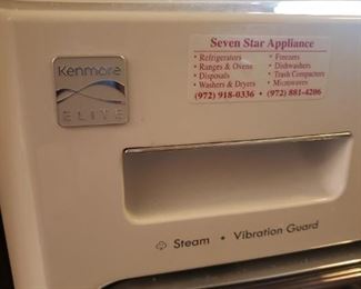 Kenmore washing machine and dryer