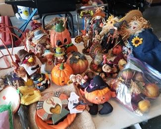 Easter and Halloween, Thanksgiving decor