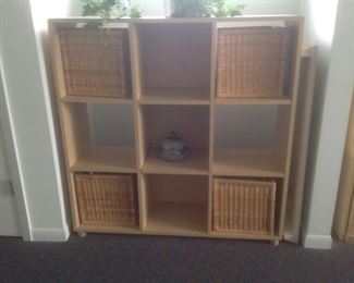 Cubicle shelving...two of these....measure 46" wide x 47" t x 14.5 deep.  $85 each