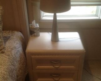 Pair of matching nightstand.  Measure 26” w.  17” d x 23” t