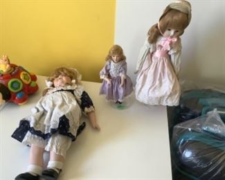 Three older dolls