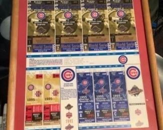 1995 Cubs World Series unused tickets