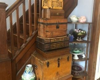 Collection of antique boxes 