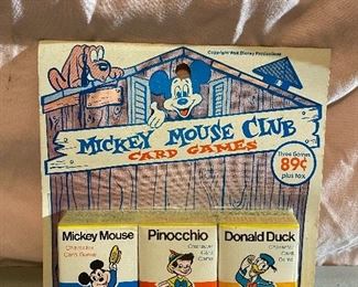 Mickey Mouse Club Card Game in Original Packaging
