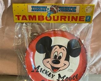 Mickey Mouse Club Tambourine in Original Packaging