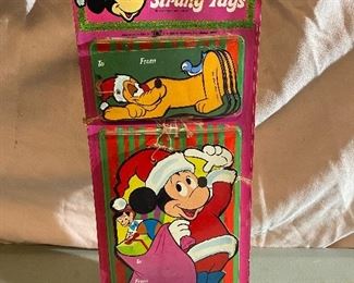 Vintage Disney String Tags in Original Package