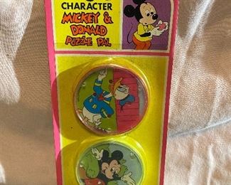 Walt Disney Character Mickey and Donald Puzzle Pals in Original Package