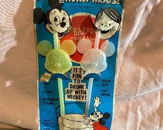 Mickey Mouse Happy Straws in Original Packaging