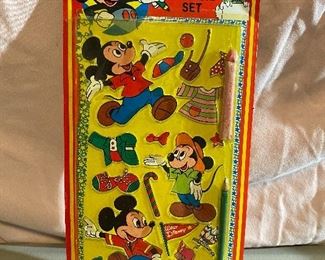 Mickey Mouse Stencil Set in Original Packaging