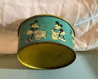 Early Mickey Mouse Tin with Neat Early Graphics