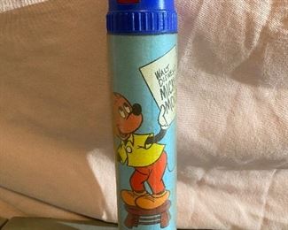 Mickey Mouse Pencil Sharpener Holder Combo in Plastic
