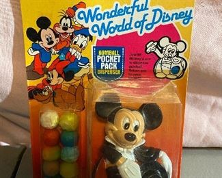 World of Disney Gumball Pocket Pack Dispenser in Original Package
