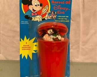 Walt Disney's Barrel of Disneykins on Original Card