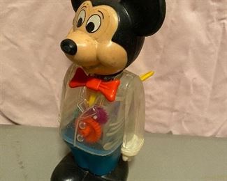 Robotic Key Wind Mickey Mouse with Gears