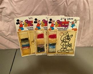 Mickey Mouse Stained Glass Suncatchers in Original Packaging