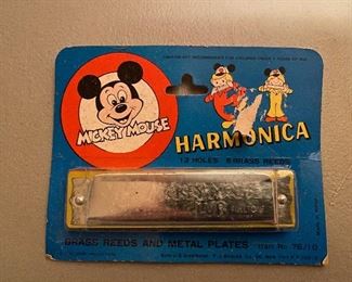 Mickey Mouse Harmonica in Original Package