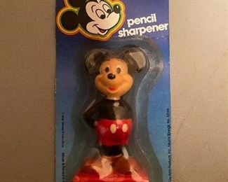 Mickey Mouse Figural Pencil Sharpener in Original Package
