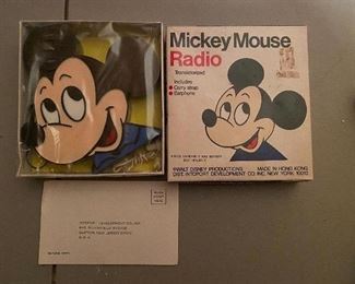 Mickey Mouse Figural Radio in Box