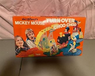 Mickey Mouse Turn Over Choo Choo in Box