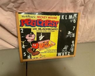 Mickey Mouse Peg Chest with BlackBoard in Original Packaging 