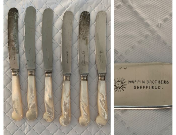 Mappin Brothers Pearl Handle Knives