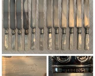 Antique Universal Sterling Band Knives