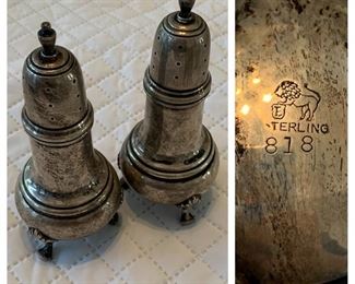 Ellmore Co. Sterling Salt and Pepper Shakers 818