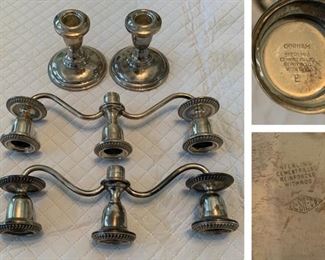 Sterling Weighted Candelabra Pieces