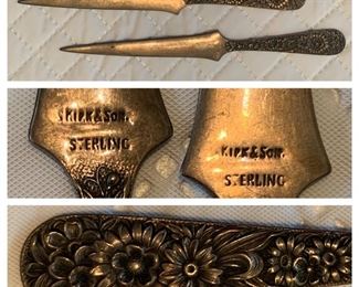 Kirk Sterling Floral Repousse Letter Openers