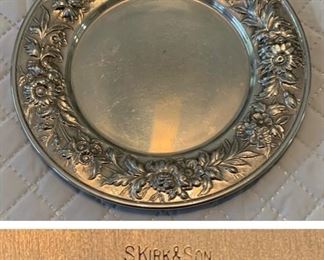 S. Kirk & Son Sterling Floral Repousse Bread and Butter Plate (127F) 